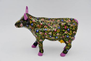 Flower Power Cow (medium ceramic)