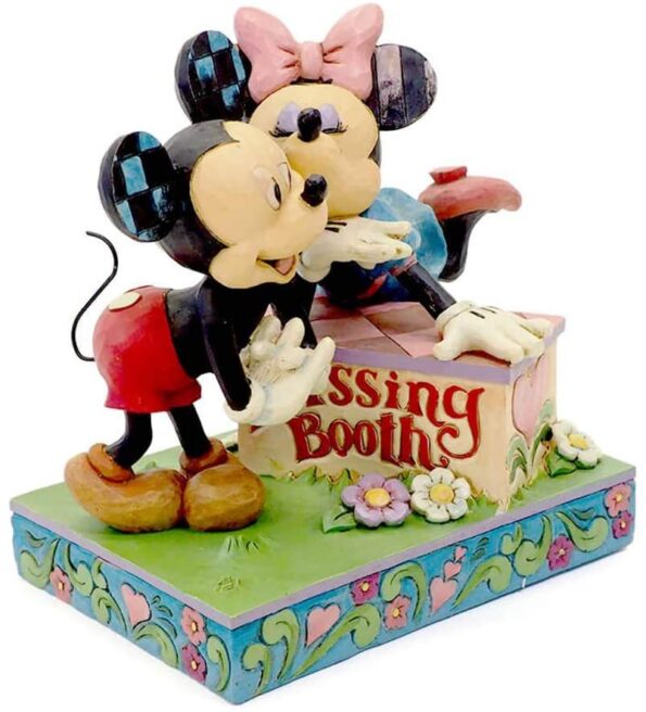 Cork coaster with Mickey & Minnie kissing –