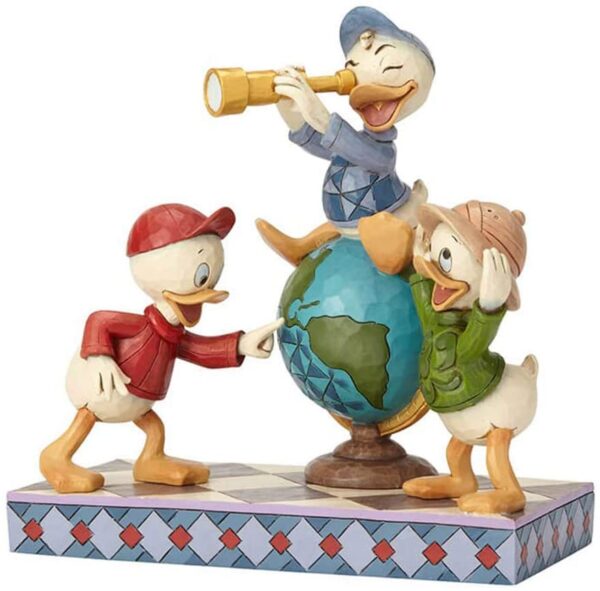 Disney Traditions Navigating Nephews (Huey, Dewie and Louie Figurine) 2