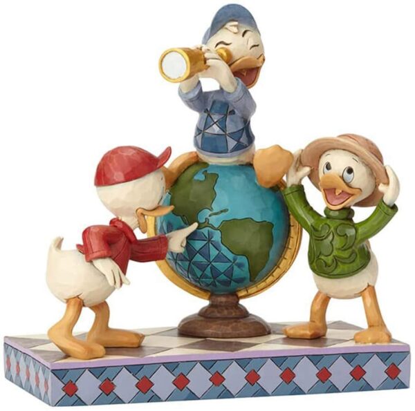 Disney Traditions Navigating Nephews (Huey, Dewie and Louie Figurine) 3
