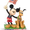 A Banner Day (Mickey and Pluto Patriotic Figurine)