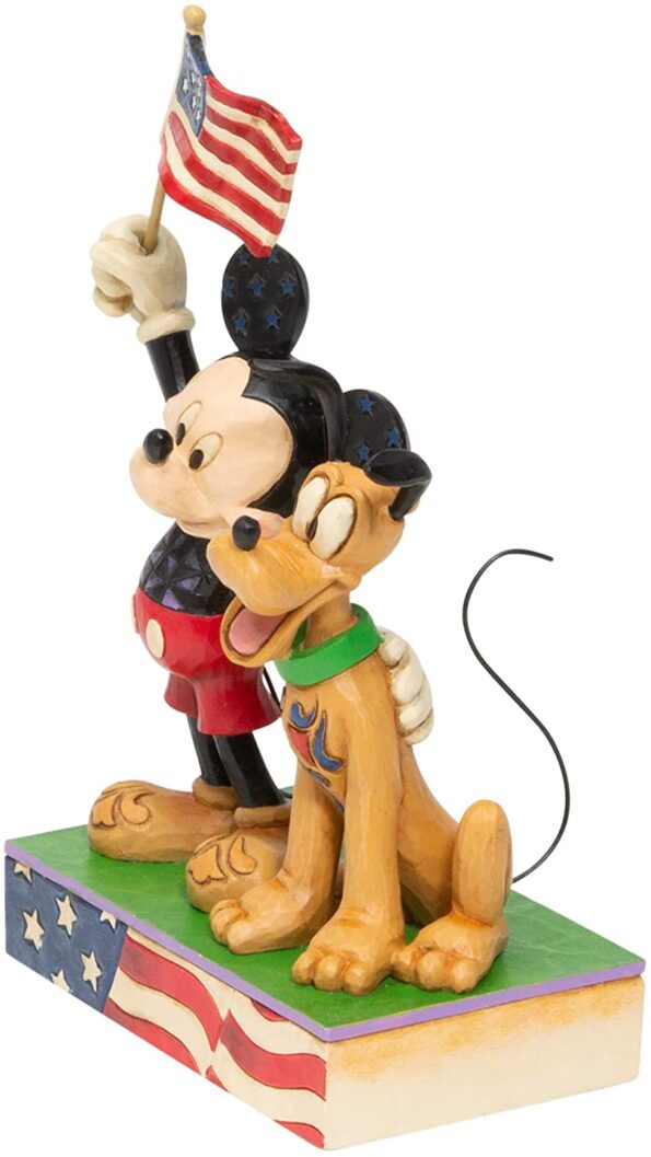 A Banner Day (Mickey and Pluto Patriotic Figurine) 3