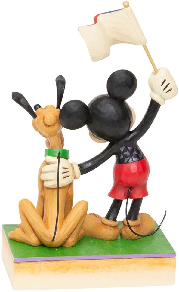 A Banner Day (Mickey and Pluto Patriotic Figurine) 4
