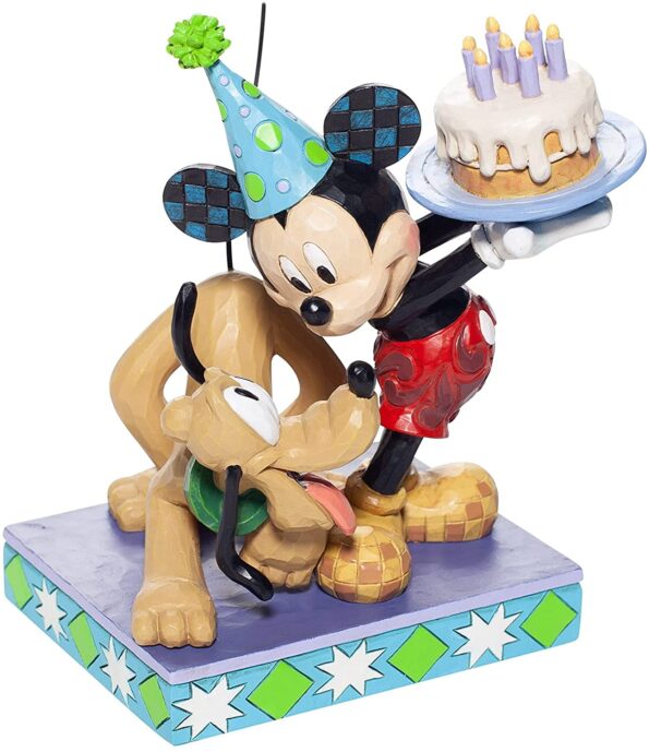 Happy Birthday Pal (Pluto and Mickey Birthday Figurine) 4