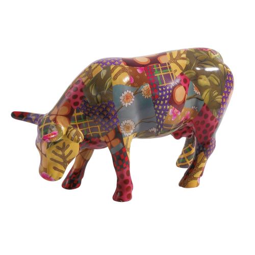 Patchwork suit -Cow parade collection