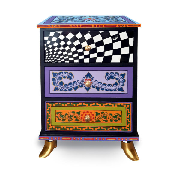 "ANCONA" BLUE CHEST OF DRAWERS
