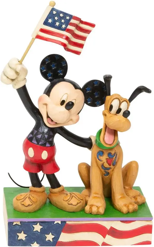 A Banner Day (Mickey and Pluto Patriotic Figurine) 5